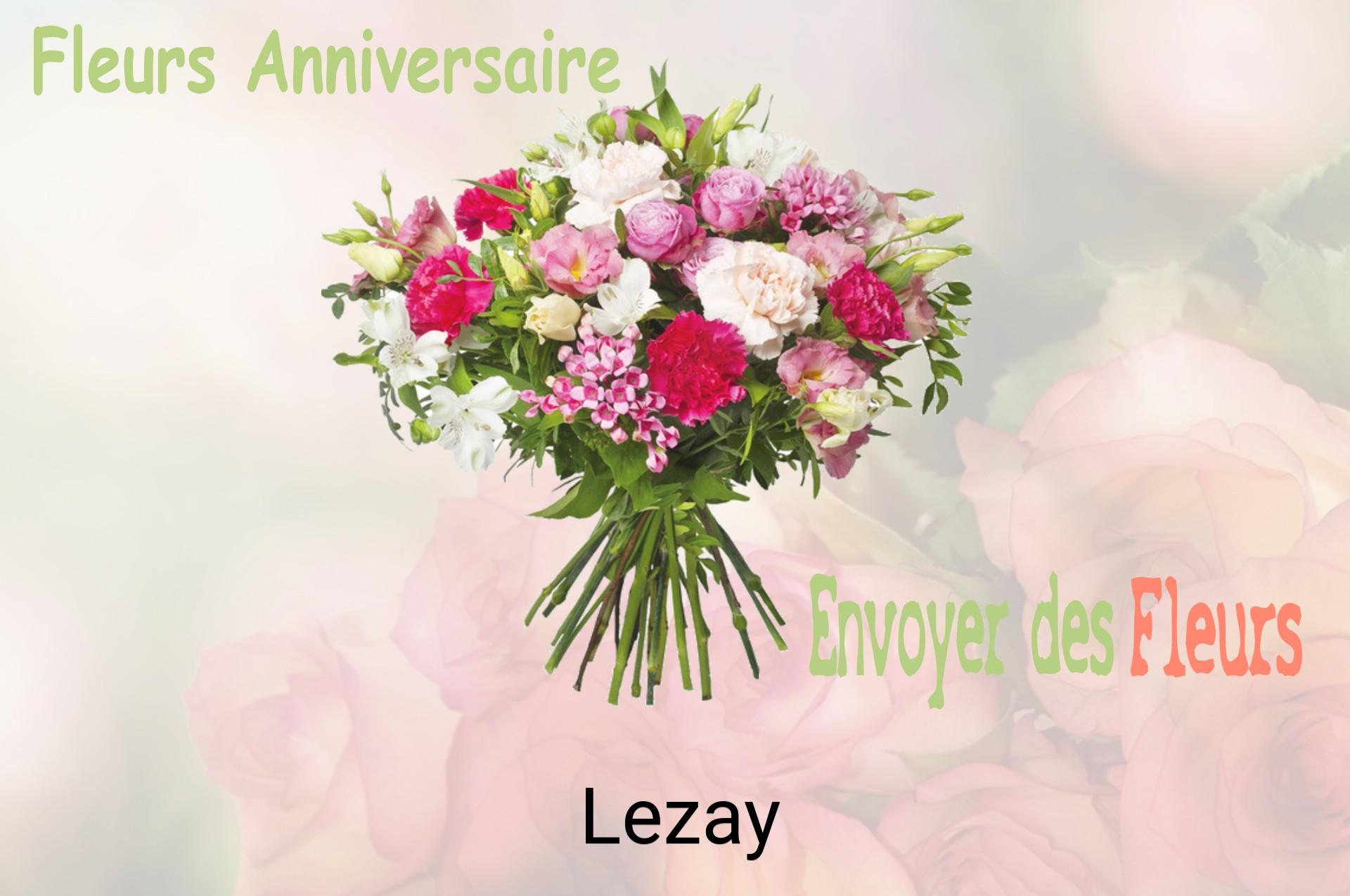 Bouquet de fleurs d’anniversaire livré à Lezay