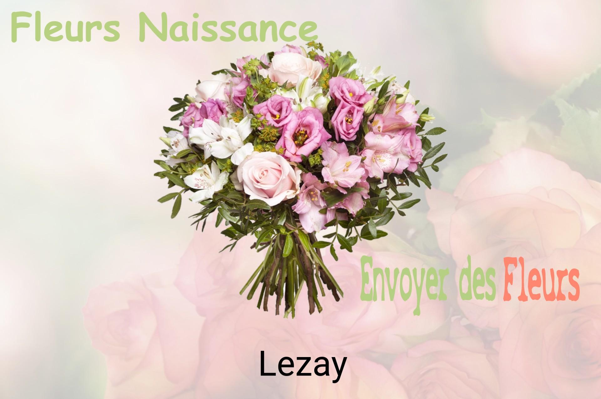 Bouquet de fleurs de naissance livré à Lezay